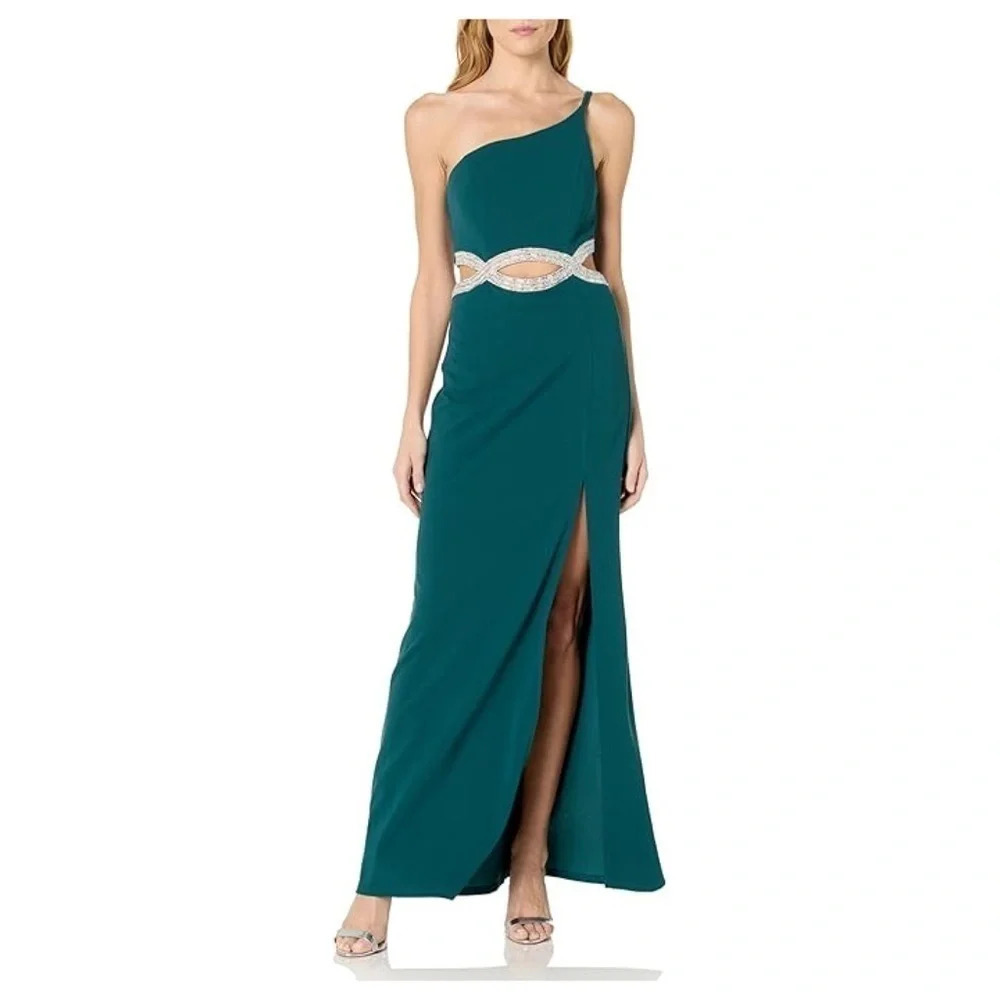 NWT Speechless One Shoulder Maxi Prom Party Special Occasion Dress - Size 5